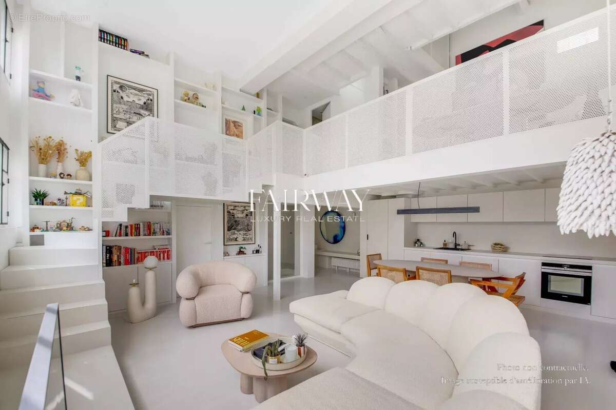 Atelier d’artiste de prestige de 6 pièces et 150m² habitables dans une allée privée du quartier Saint-Ferdinand, 17ème arrondiss - photo 5