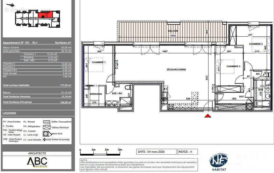 Appartement à QUINT-FONSEGRIVES