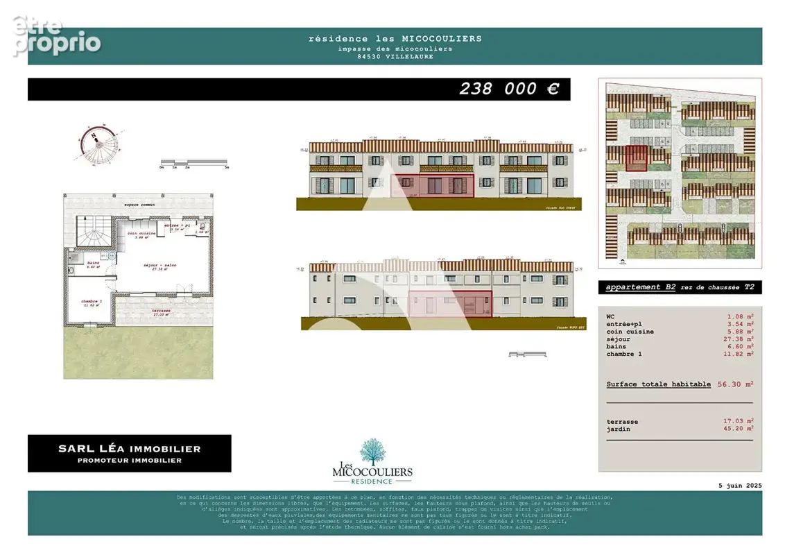 Villelaure  Appartement T3 avec jardin + 2 places de stationnement - photo 5