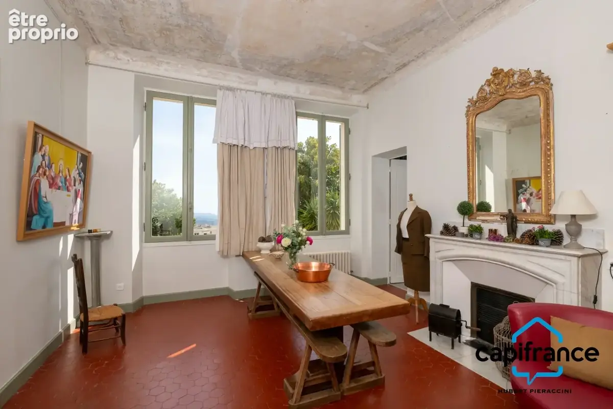 06. Grasse. Appartement Bourgeois de 180m² (150m² loi carrez) vue Mer, très calme, Jardin de 200m², 2 places de parkings, plusie - photo 8