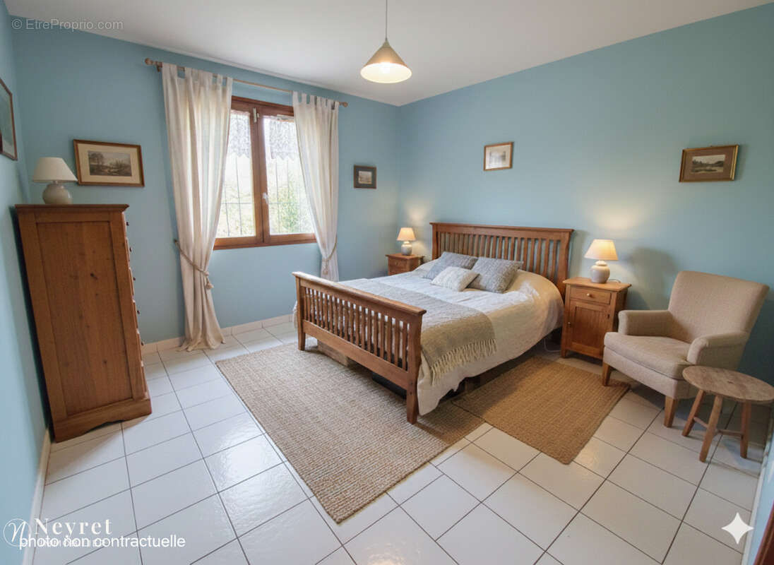 Maison individuelle de plain pied de 107m2, 4 chambres, 62m2 de garage, terrain de 1886 m2 - photo 8