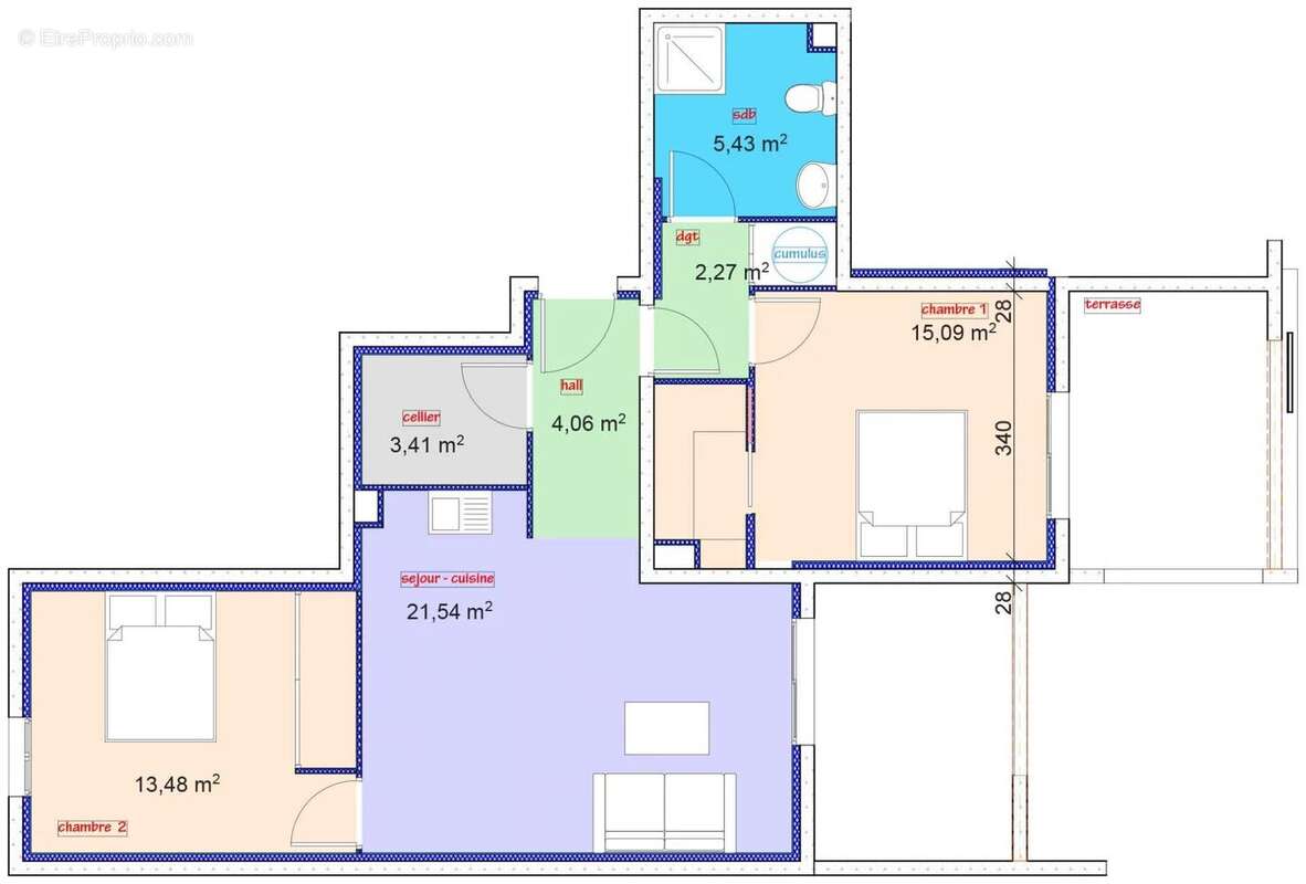 Appartement à SANTA-LUCIA-DI-MORIANI