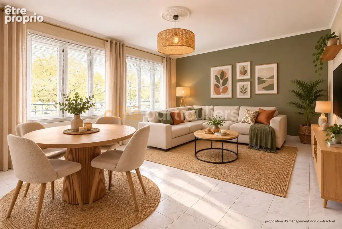Nantes centre- appartement--grand 2 pieces de 62 m² avec loggia-- cave--garage ferme - photo 1