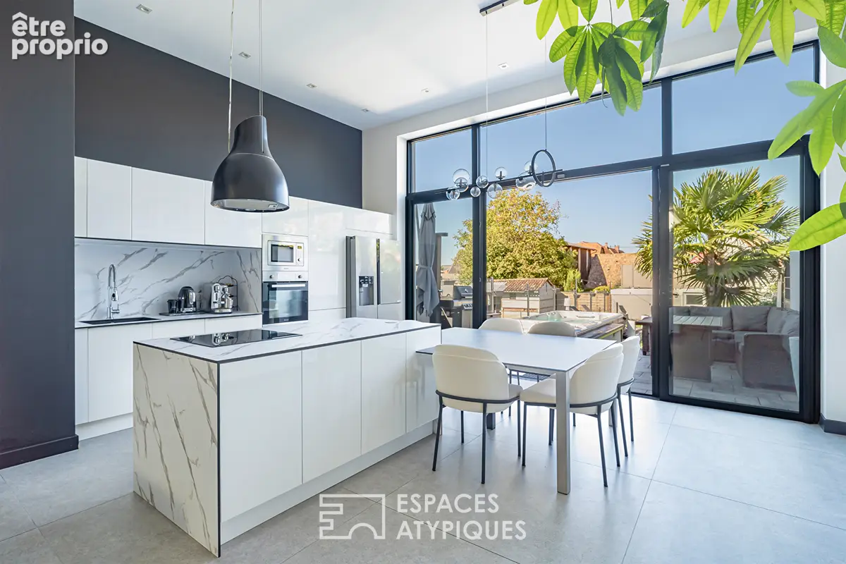 Ancienne grange rénovée esprit loft et son spa de nage - photo 3
