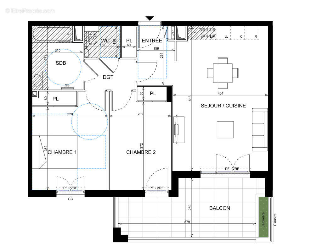 Appartement à VALLAURIS