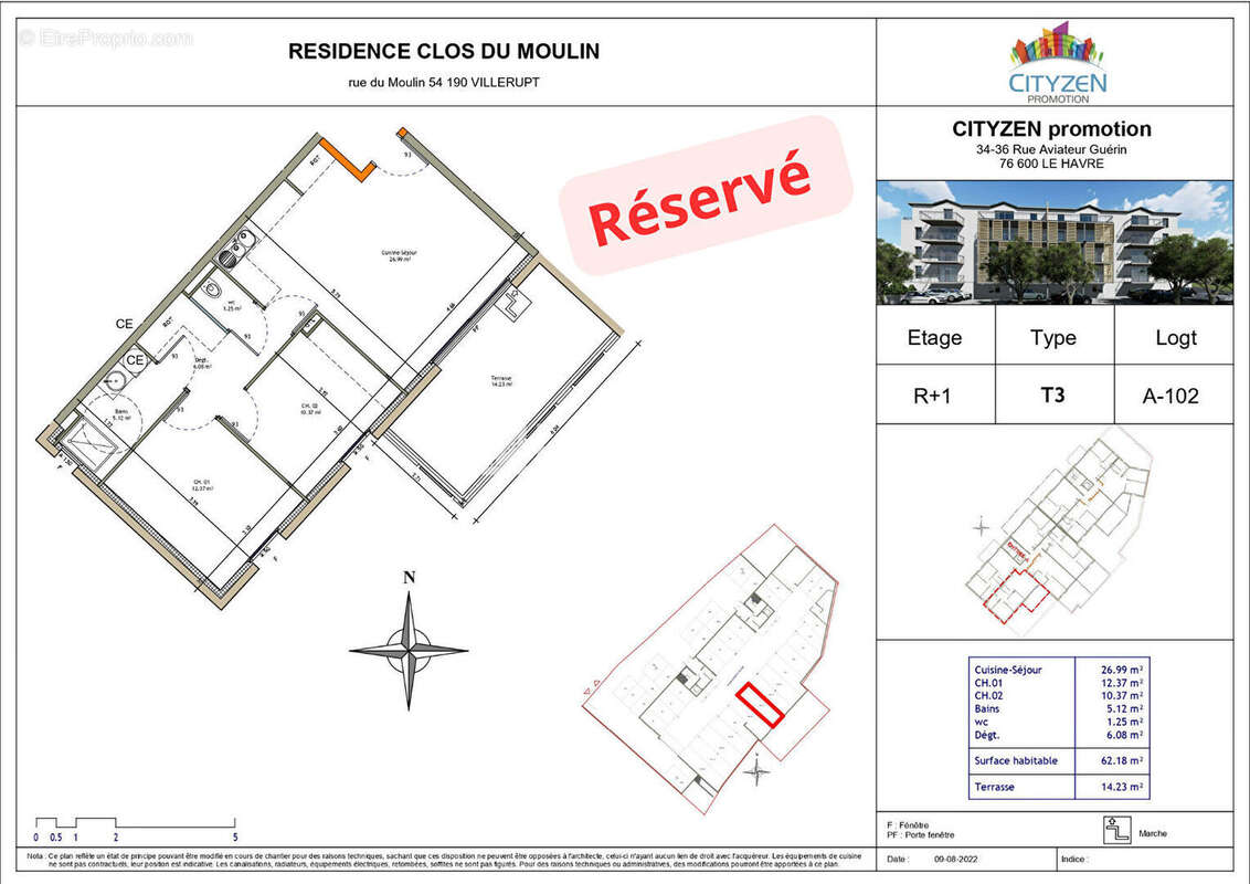 Appartement à VILLERUPT