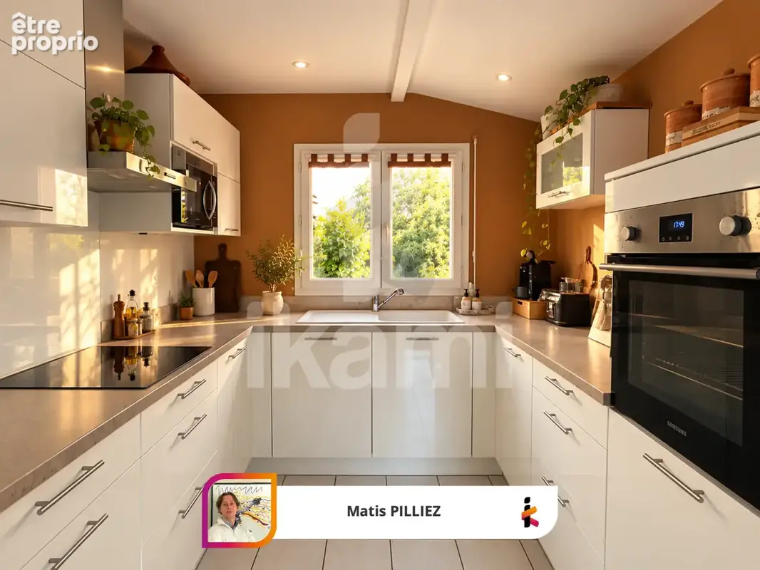 Maison de plain-pied avec 3 chambres, garage et jardin arboré de 818 m2 - photo 6