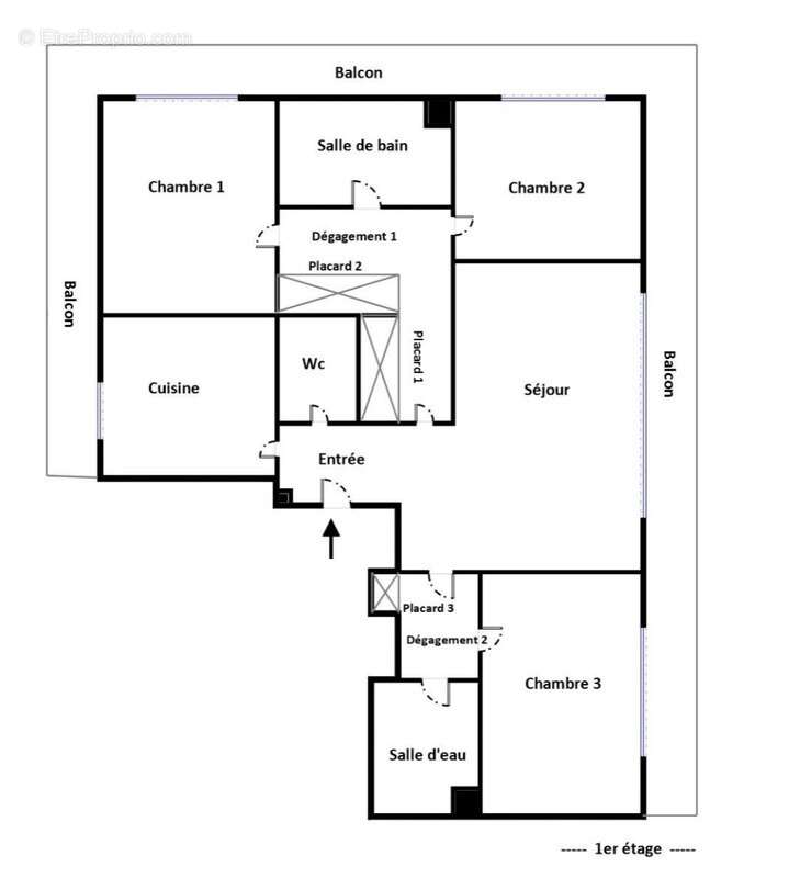 Appartement à PARIS-16E