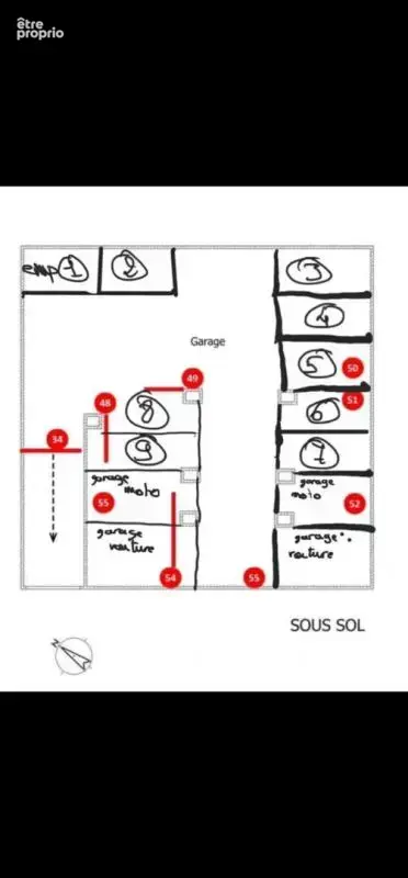 Grand parking de 350 m² en sous sol en centre ville de Perpignan, possibilité de découper les places - photo 4