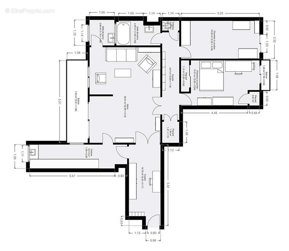 Appartement à PARIS-13E