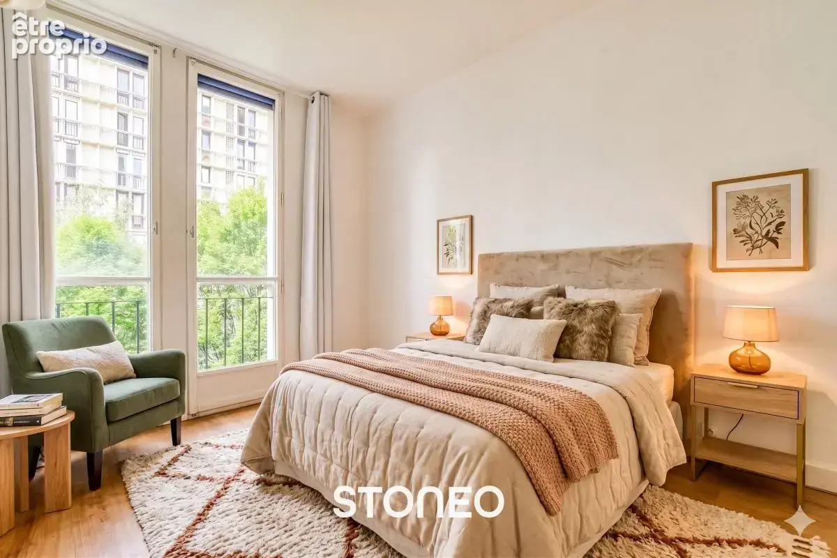 Appartement 4 pieces - 2 chambres - sans vis a vis au calme sur jardins - photo 8