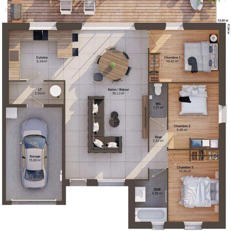 Maison 5 pièces 86 m2 - photo 3