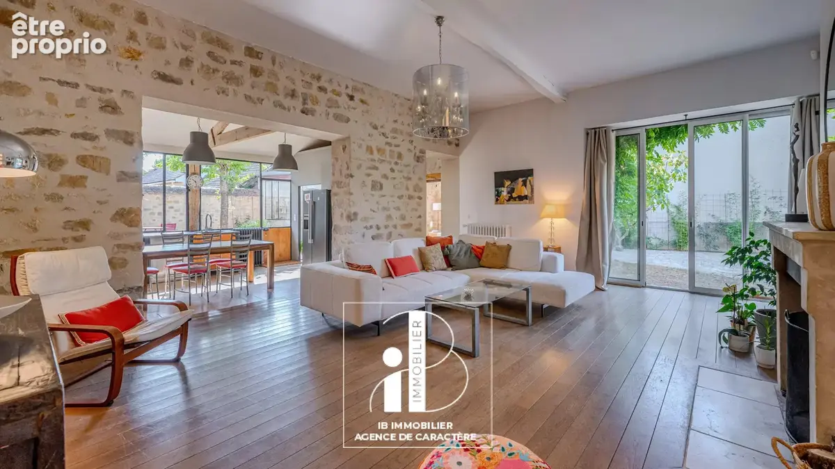 Bourron-marlotte – maison ancienne de caractère 210 m² – jardin clos 518 m² - photo 4