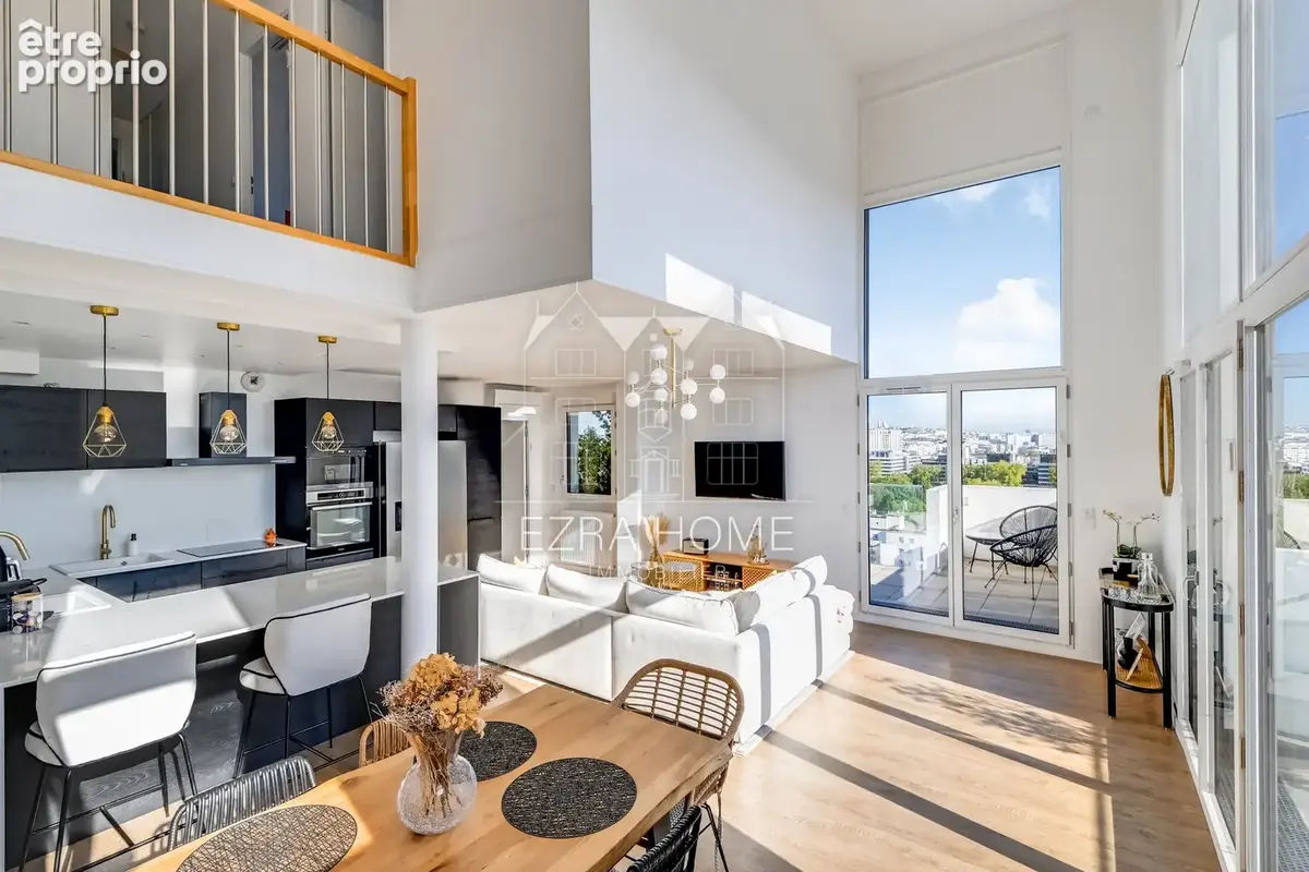 Asnières-sur-seine - duplex 5 pièces -  4 chambres -  terrasse -  vue exceptionnelle - coup de cœur - photo 5