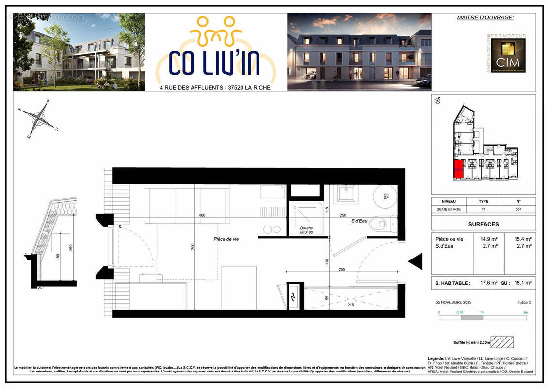 Appartement à LA RICHE
