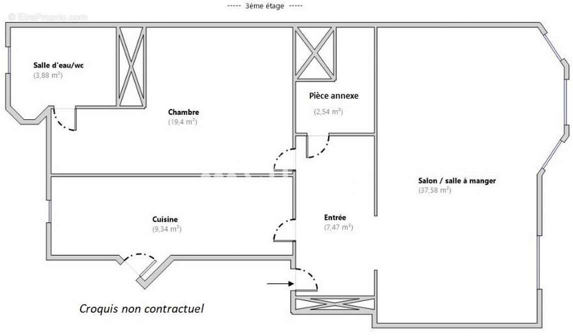 Appartement à PARIS-8E