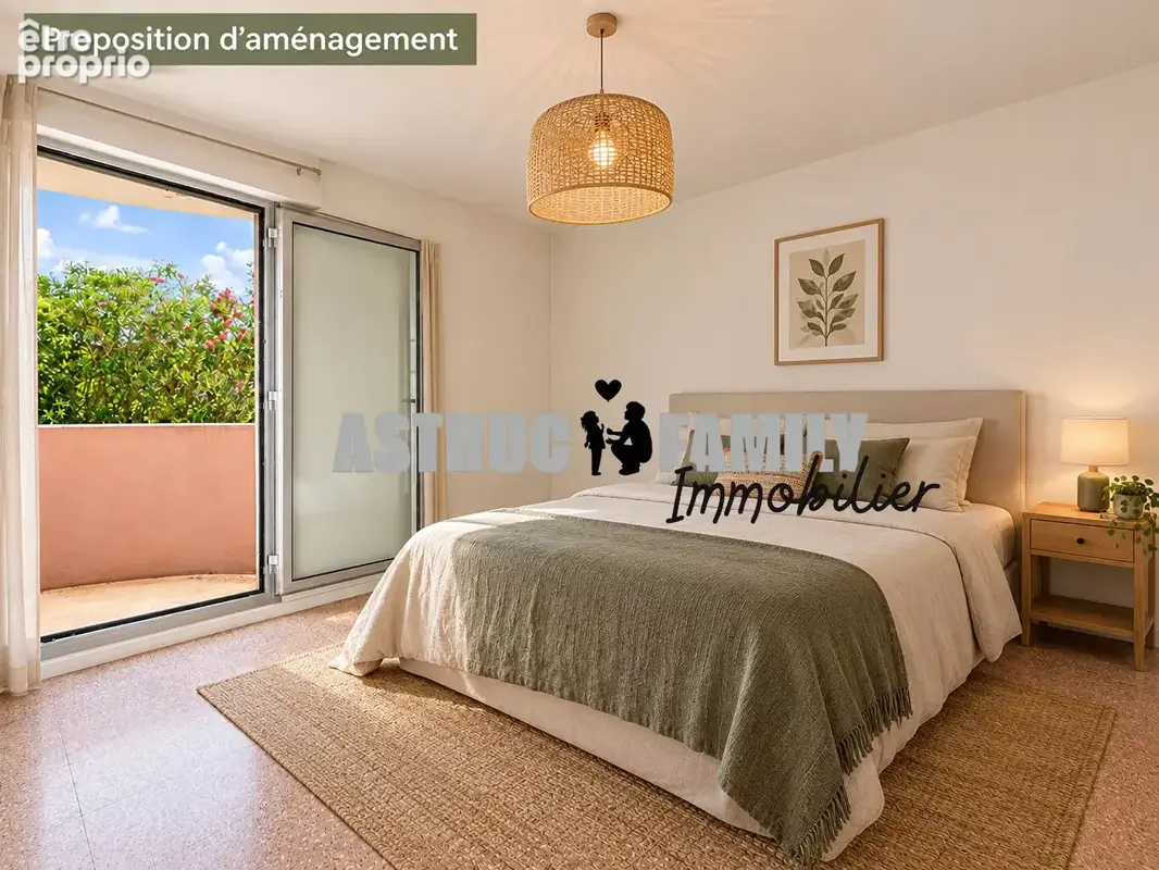 Montpellier - t2 - garage ferme - terrasses - parking -  39.59 m2 - photo 9
