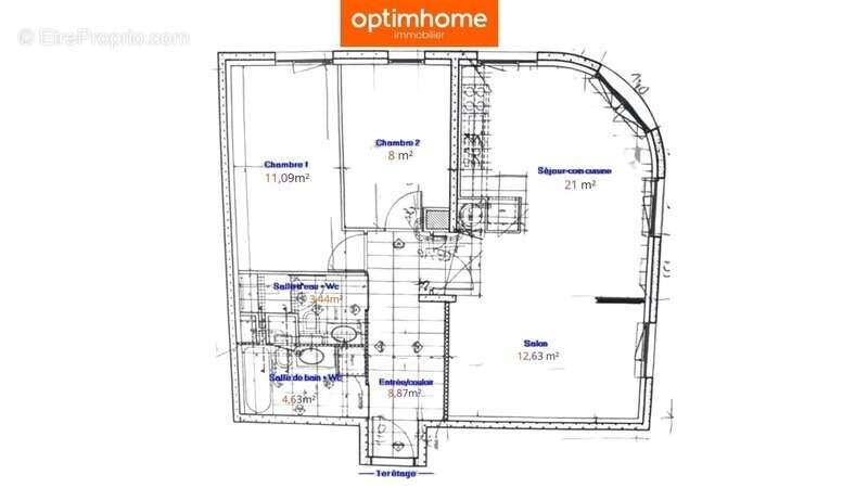 Appartement à PARIS-19E