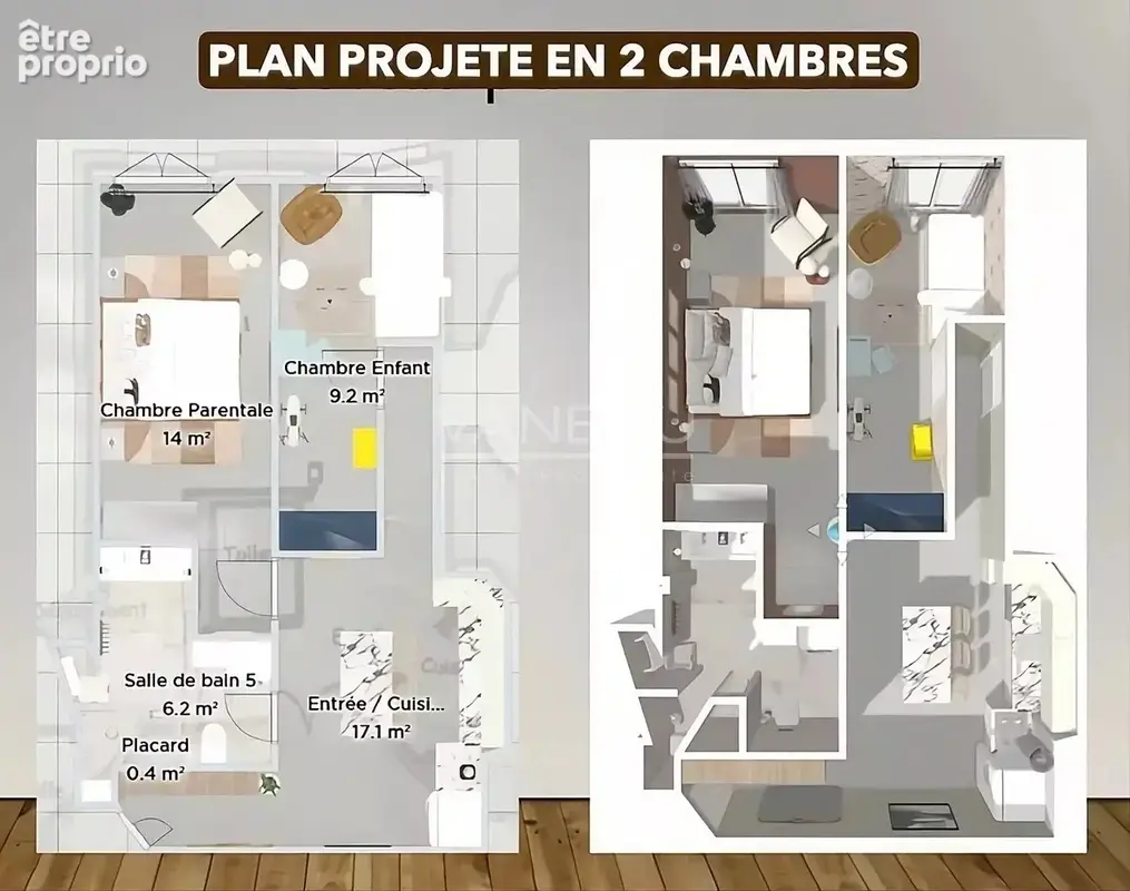 Nouvelle Athènes - 2 pièces d'exception mêlant charme de l'ancien et ambiance loft - - photo 15