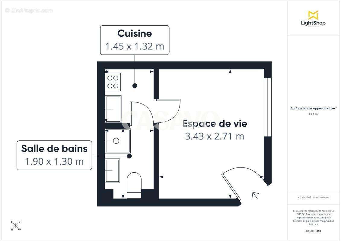Appartement à PARIS-14E