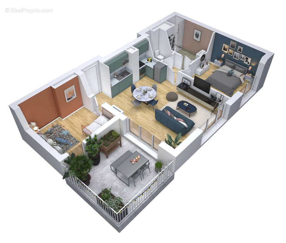 Appartement à LE BOUSCAT