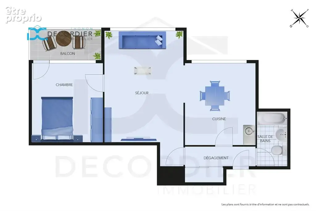 Appartement T2 de 43 m² à rénover - photo 2