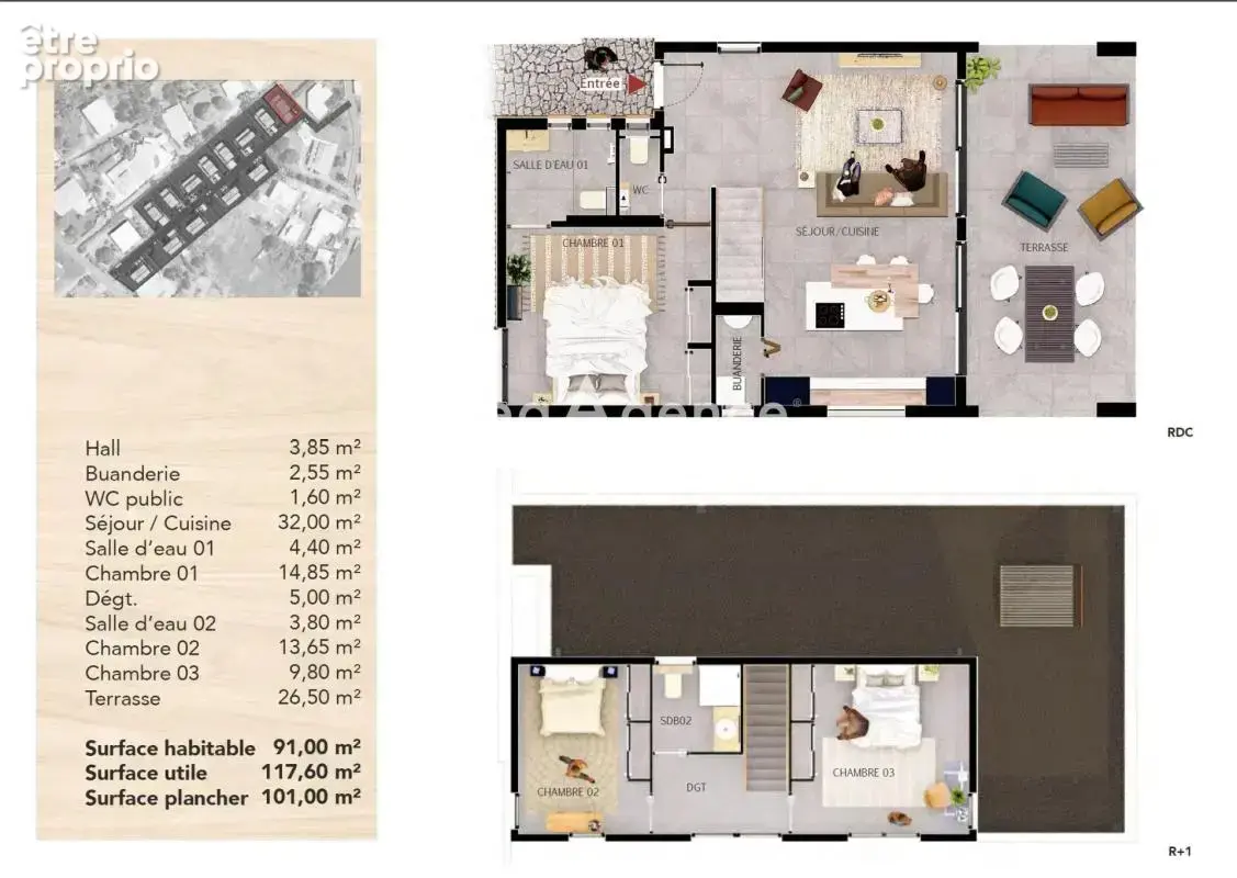 Villa T4 (lot n°13) avec jardin – Baie-Mahault - photo 4