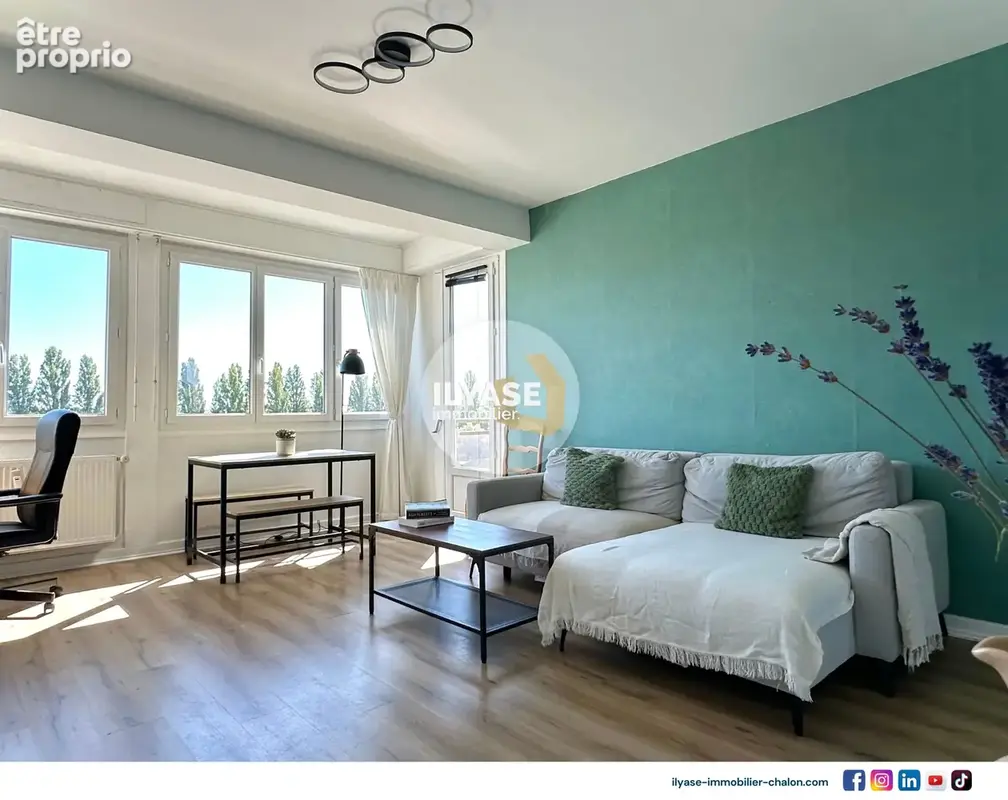 Appartement T2  58m2  Balcon  Cave  Quais de Saône - photo 4