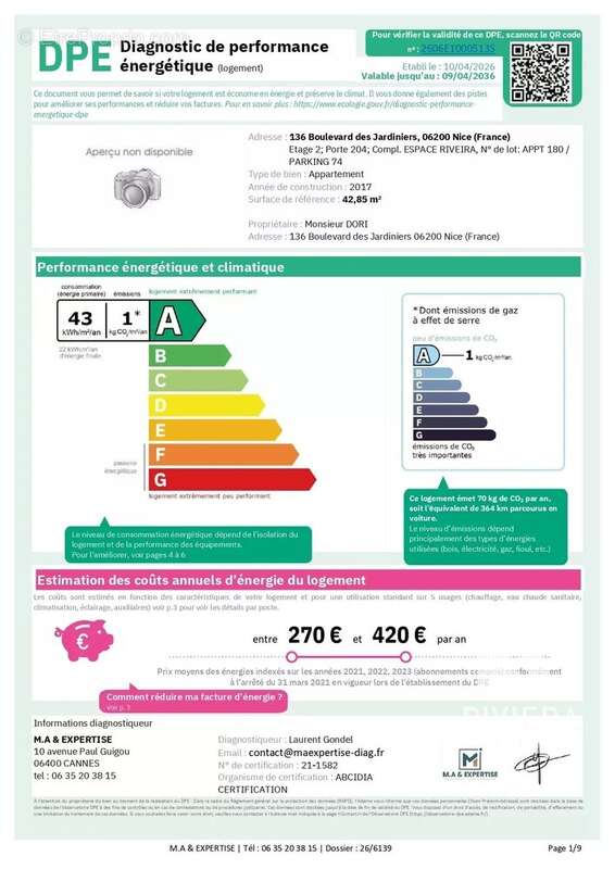 Appartement à NICE