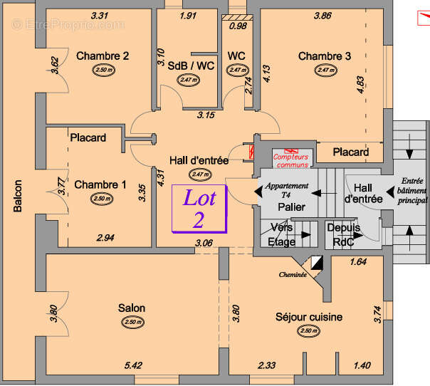 Appartement à VETRAZ-MONTHOUX