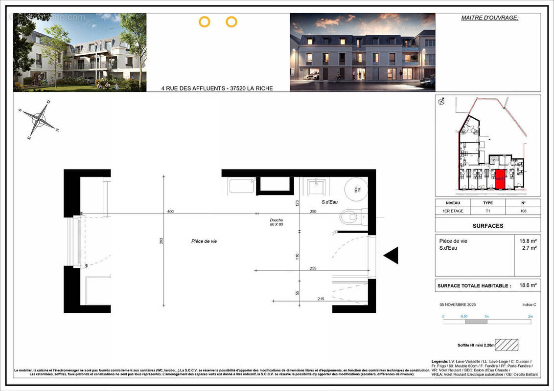 Appartement à LA RICHE