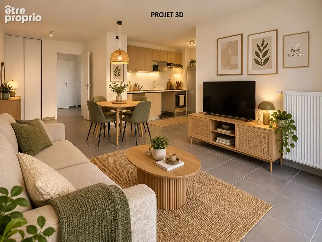 Appartement Saint Orens De Gameville 3 pièce(s) 58 m2 - photo 2