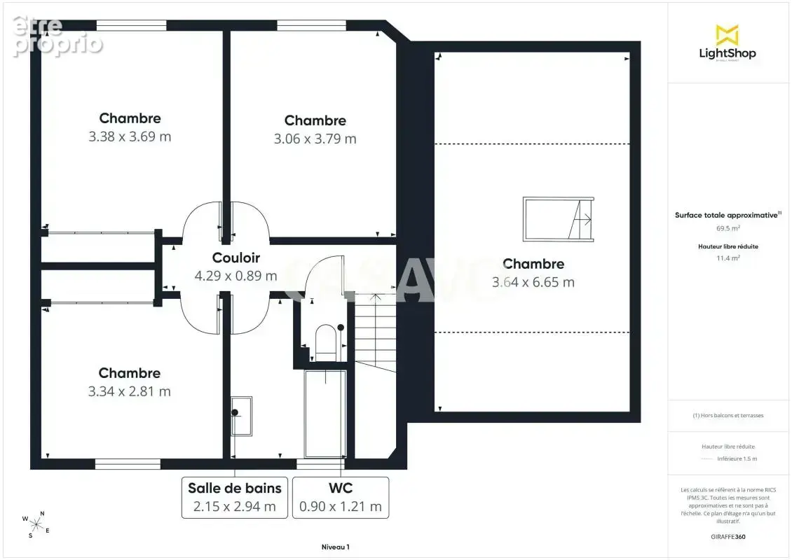 Vente Maison 5 pièces de 114m² - 69410 Champagne-au-Mont-d'Or - photo 7