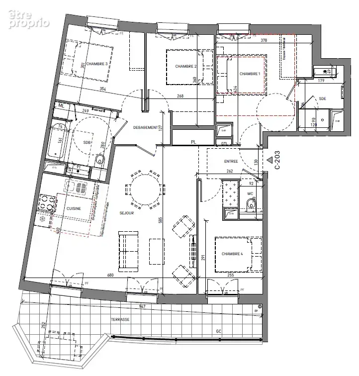 Superbe T5 de 94 m2 avec Terrasse de 16 m2 - photo 6