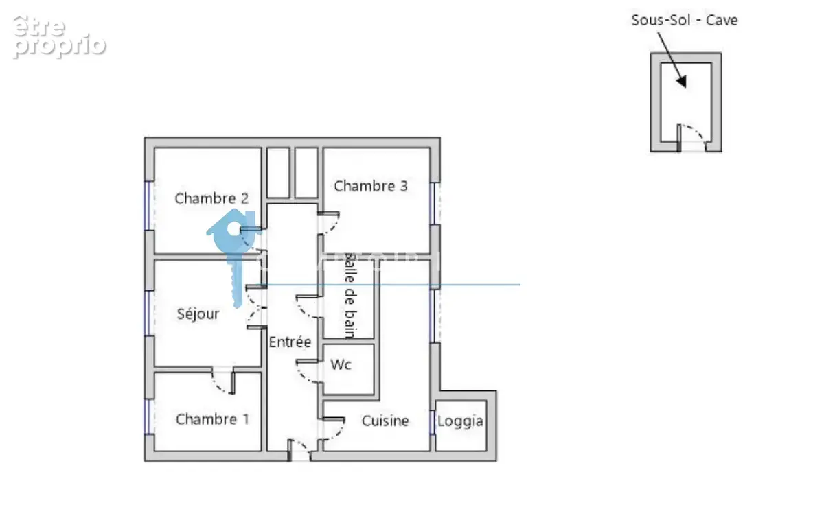 Isère (38) - A Vendre GRENOBLE - Appartement dernier étage T4 69m2 - Balcon   Parking fermé - photo 12