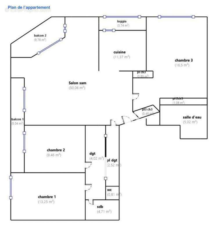 Appartement à MARSEILLE-8E