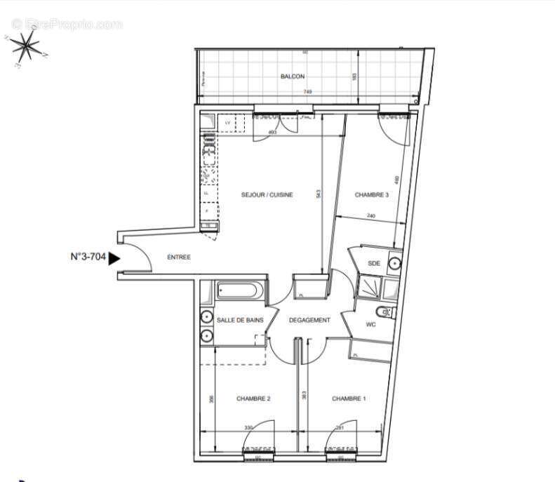 Vente Appartement 78m² T4 Marseille 8ème Saint-Anne - Résidence 2020, Clim Réversible et Calme - photo 19