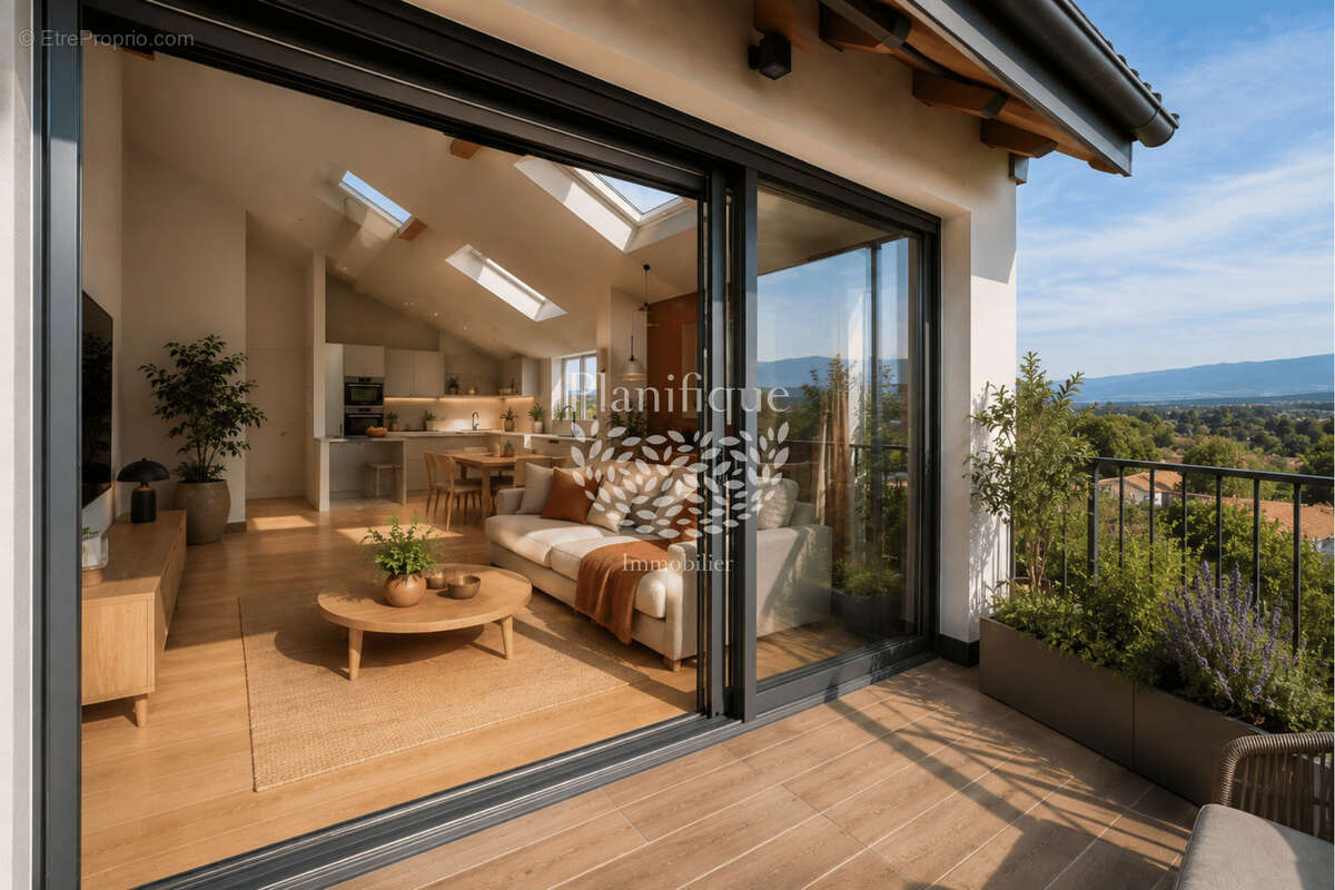 Appartement T3 sous les combles avec terrasse à Ornex - photo 8