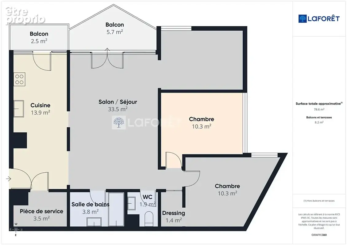 Appartement Quimper 3 pièce(s) 80 m2 - photo 13