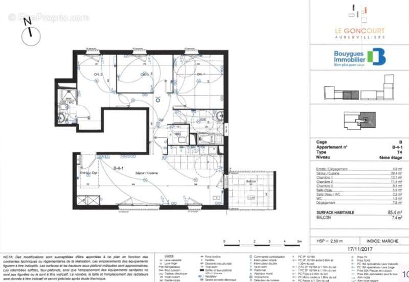 Appartement 4 pièces de 85,6 m² à Aubervilliers 93 - photo 10
