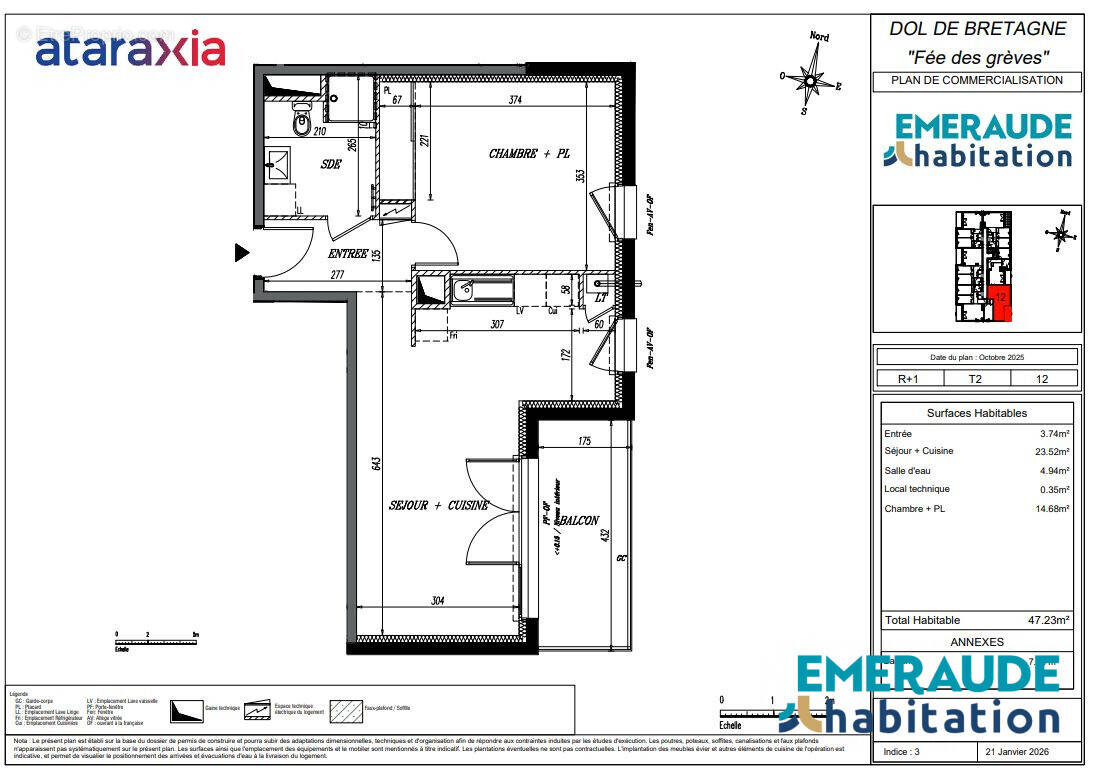 Appartement à DOL-DE-BRETAGNE