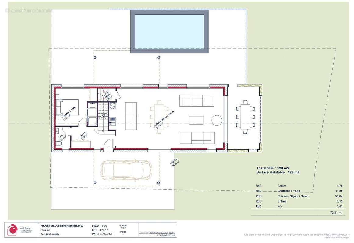 Terrain à SAINT-RAPHAEL