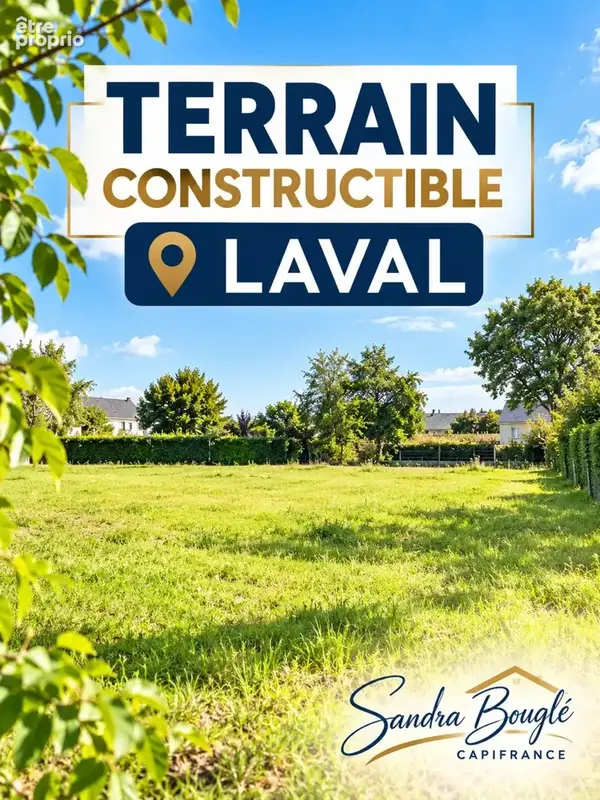 Photo Terrain à Laval au prix de 66 000€