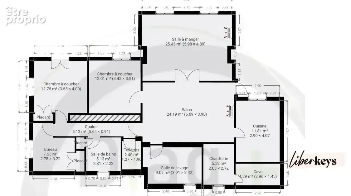 Grande Maison 263 m² Composée de 2 appartements indépendants  sur un terrain plat de 820 m² - photo 3