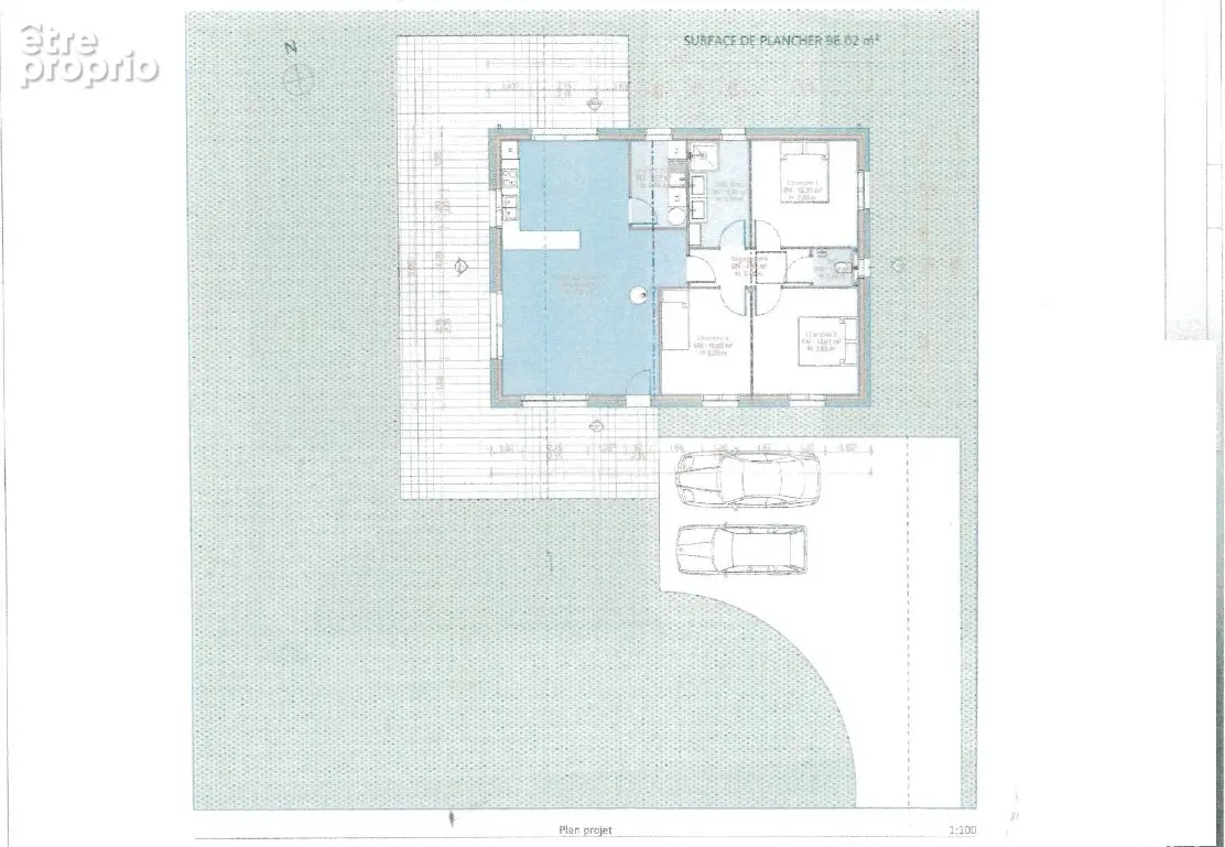 Terrain constructible 2608 m². Lanouée - photo 3