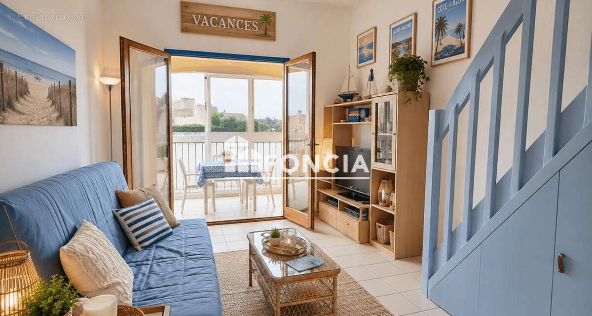 Coup de cœur - T2 avec mezzanine, terrasse et parking - copro avec piscine, proche plage - photo 2