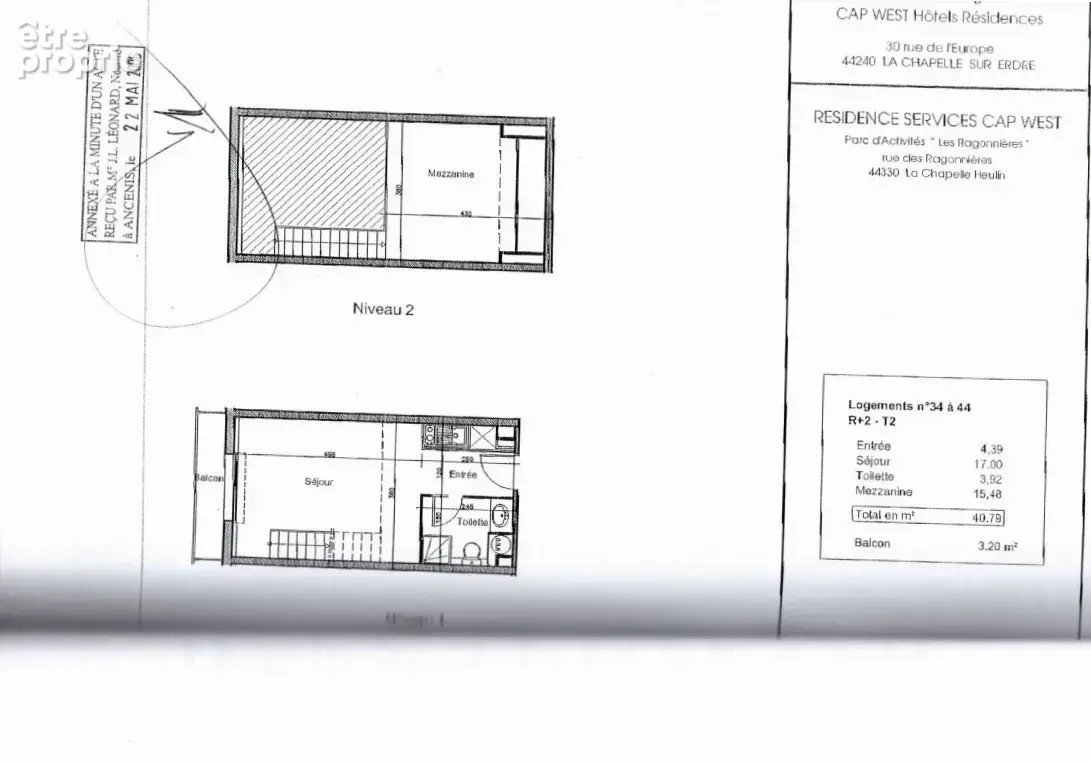 INVESTISSEMENT LOCATIF  LA CHAPELLE HEULIN  Résidence d'Affaires Cap West - 6,93 % de rentabilité - photo 2