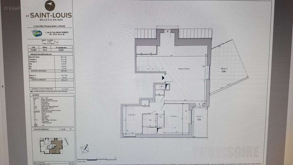 Appartement à LE PALAIS