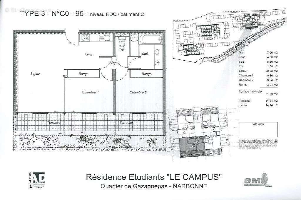 Appartement à NARBONNE