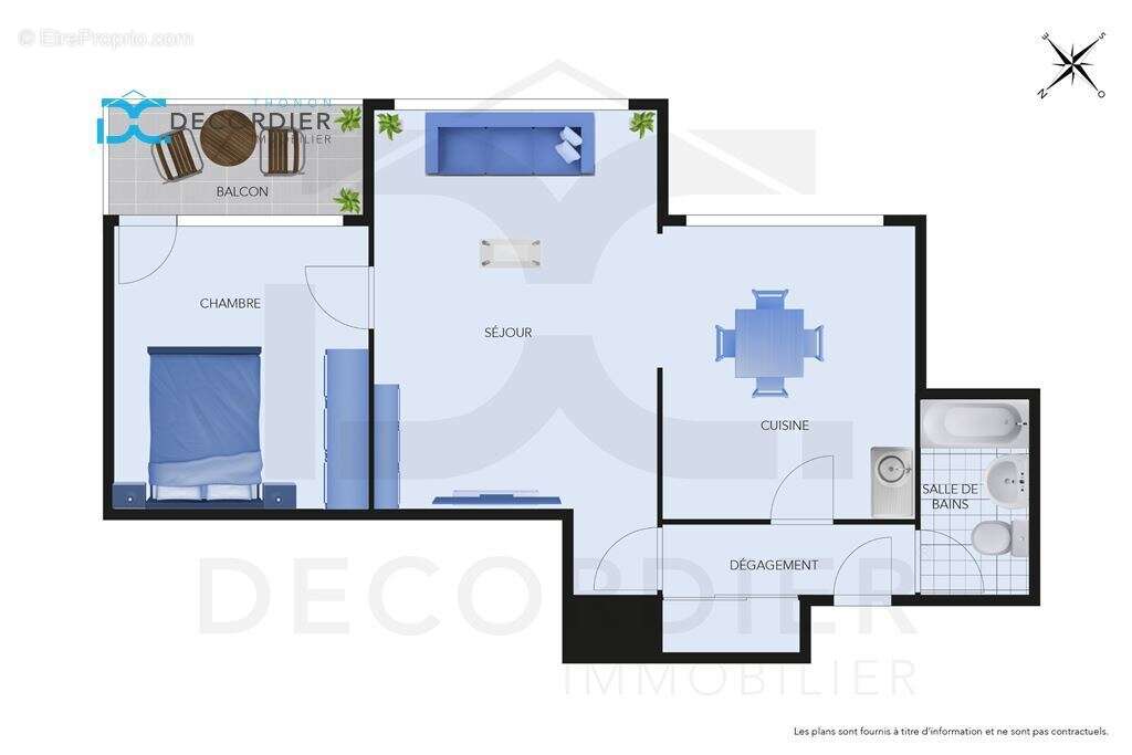 Appartement T2 de 43 m² à rénover - photo 2